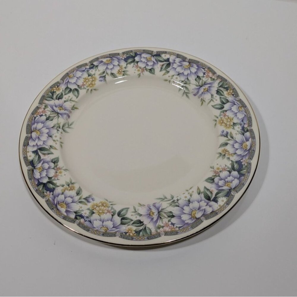 Andrea By Sadek Floral Plate Pastel Border Design Japan Vintage